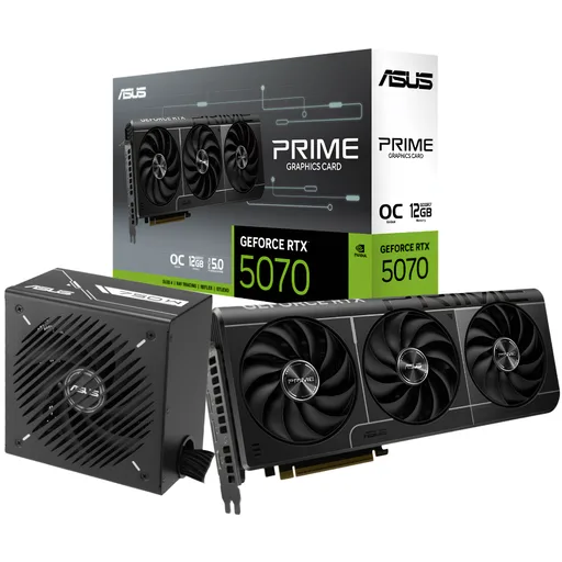 Combo ASUS Placa de video RTX 5070 12GB Prime + Fuente ASUS Prime 750W