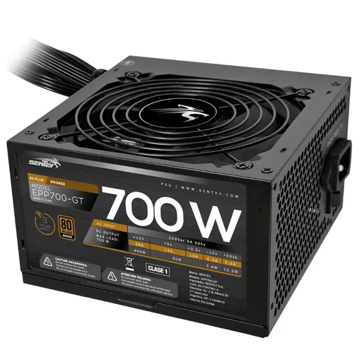 Fuente Sentey 700W 80 Plus Bronze EPP700-GT