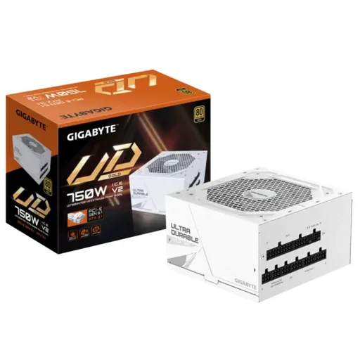 Fuente Gigabyte 750W 80 Plus Gold Modular UD750GM PG5 ICE PCIe 5.0 White