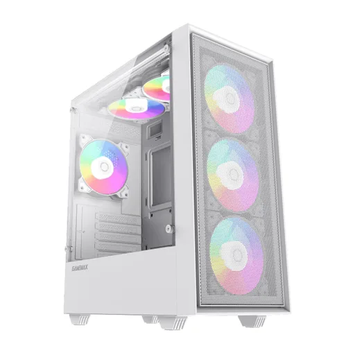 Gabinete GameMax Storm TG ARGB Vidrio Templado White