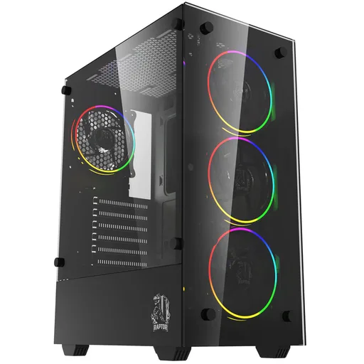 Gabinete Raptor Sentinel Rg C/Coolers x4 RGB
