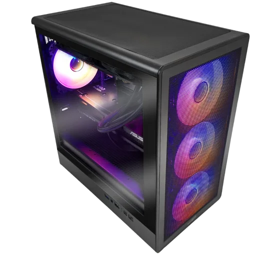Gabinete Sentey M25 Mantis Mesh TG C/Coolers x4 ARGB Vidrio Templado