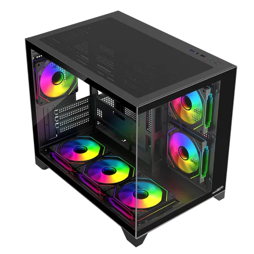 Gabinete Sentey A20 Pro F75 TG C/Coolers x6 ARGB Vidrio Templado