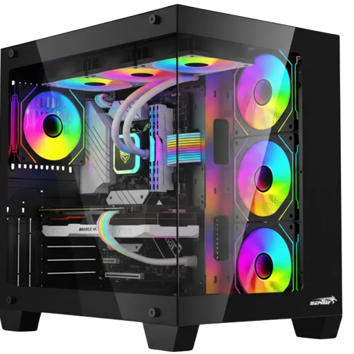 Gabinete Sentey Bearer TG C/Coolers x4 ARGB Vidrio Templado