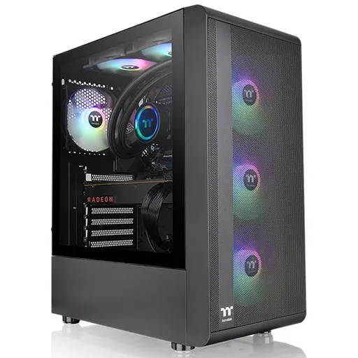Gabinete Thermaltake S200 Plus TG C/Coolers x4 ARGB Vidrio Templado
