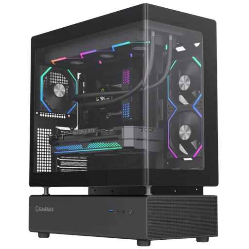 Gabinete GameMax N80 TG C/Coolers x6 Vidrio Templado