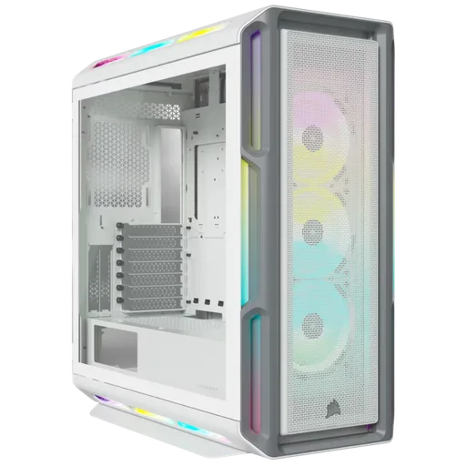 Gabinete Corsair 5000T TG RGB Vidrio Templado White