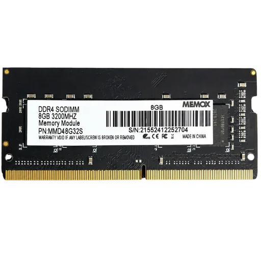 Memoria RAM Notebook SODIMM Memox DDR4 8GB 3200MHz OEM Bulk