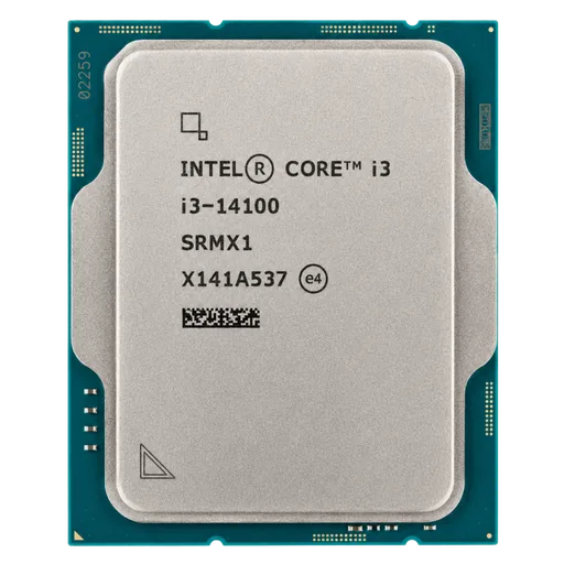 Procesador Intel Core i3 14100 4/8 4.7GHz LGA1700 (No Incluye Cooler)