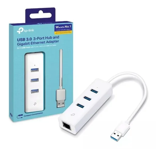 Placa de Red TP-Link UE330 USB 3.0 a Ethernet RJ45 Gigabit