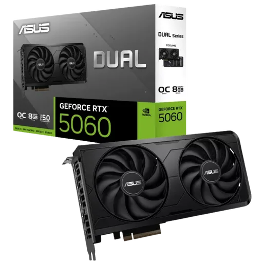 Placa de Video ASUS NVIDIA GeForce RTX 5060 8GB Dual EVO OC