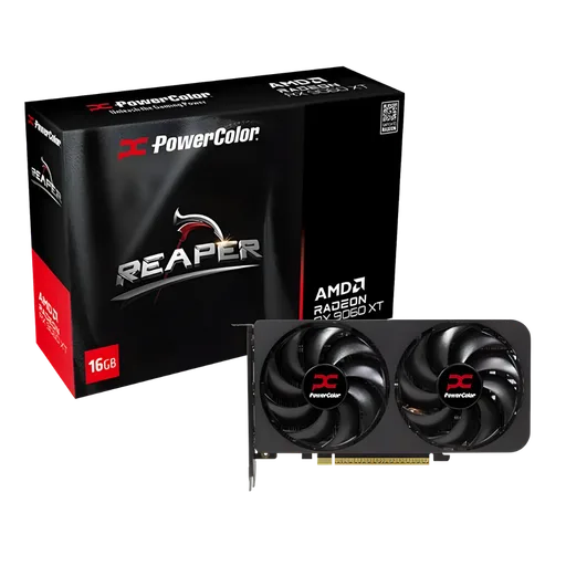 Placa de Video PowerColor AMD Radeon RX 9060 XT 16GB Reaper