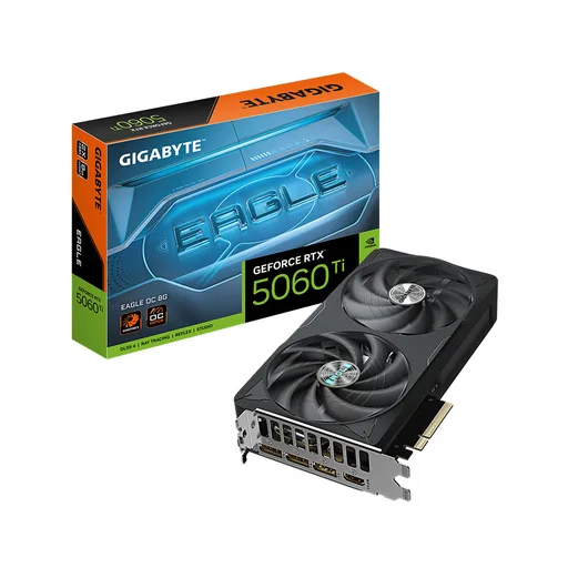 Placa de Video Gigabyte NVIDIA GeForce RTX 5060 Ti 8GB Eagle OC