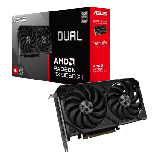 Placa de Video ASUS Dual AMD Radeon RX 9060 XT 16GB