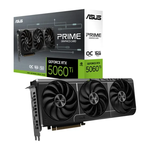 Placa De Video ASUS Prime NVIDIA Geforce RTX 5060 TI OC 16GB