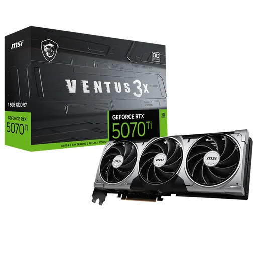 Placa de Video MSI NVIDIA GeForce RTX 5070 Ti 16GB Ventus 3X OC