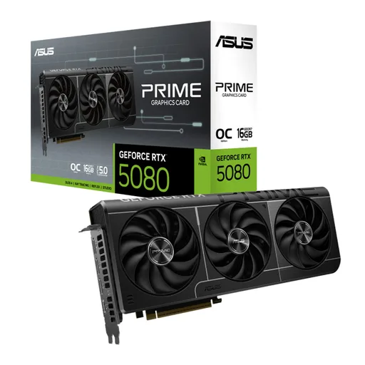 Placa de Video ASUS NVIDIA GeForce RTX 5080 16GB Prime OC