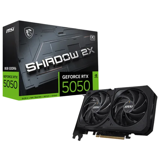 Placa de Video MSI NVIDIA GeForce RTX 5050 8GB Shadow 2X OC