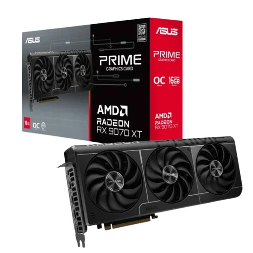 Placa de Video ASUS Prime AMD Radeon RX 9070 XT 16GB OC