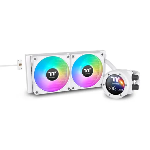 Water Cooler Thermaltake TH240 V2 Ultra Ex ARGB Sync LCD 2.1" Snow White