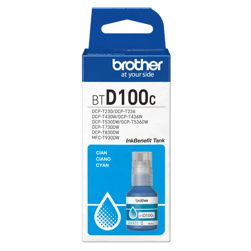 Botella Tinta Brother BTD100C 5000 Pag (Cyan)