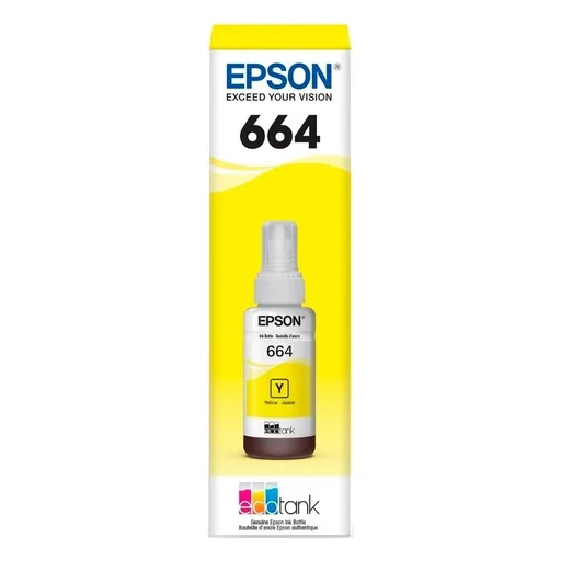 Tinta Para Sistema Continuo Epson Botella T664420 Amarilla