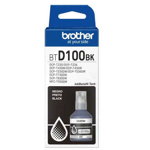 Botella Tinta Brother BTD100Bk 7500 Pag (Black)