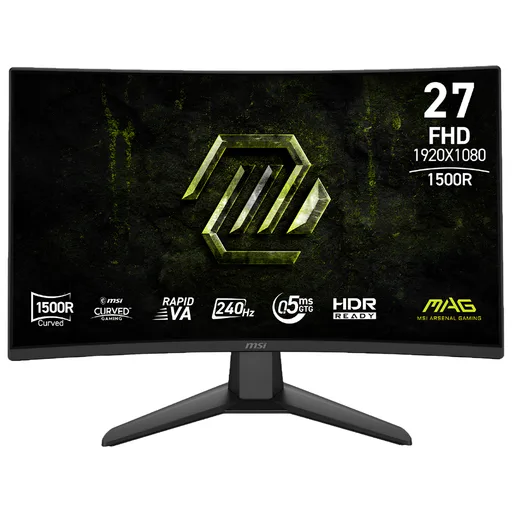 Monitor Gamer MSI MAG 274CF X24 27" Full HD VA 240Hz Curvo
