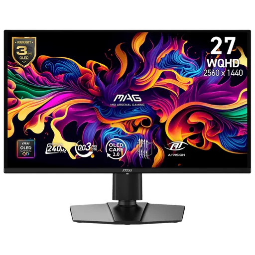 Monitor Gamer MSI MAG 274QP X24 27" WQHD OLED 240Hz
