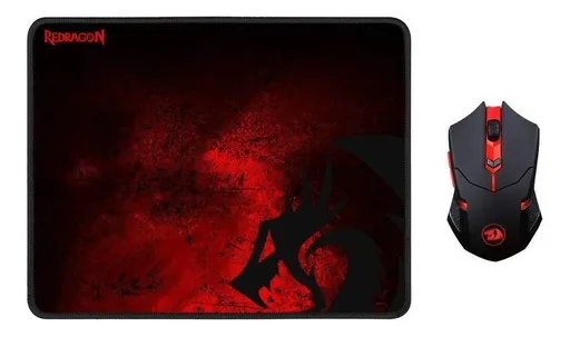 Gaming Kit Mouse + Pad Redragon M601 Wireless M601WL-BA