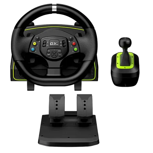 Volante Genius Speedmaster x2 Pedalera + Palanca USB