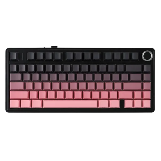 Teclado Mecánico AULA F75 Pro Reaper Switch Wireless Black Pink Degrade RGB