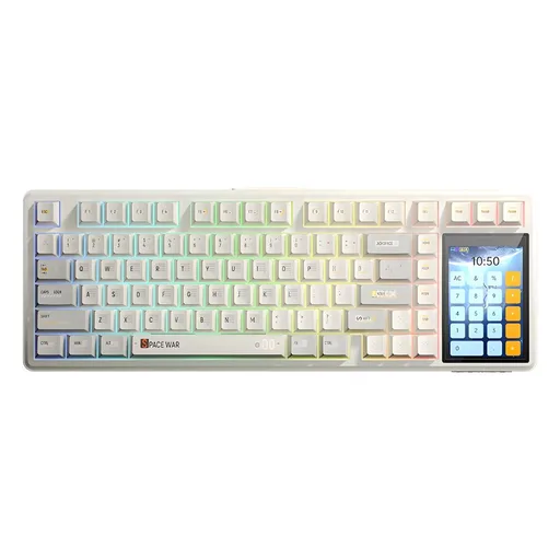 Teclado Mecánico AULA L99 Caramel Latte Switch Wireless Milk Coffe RGB