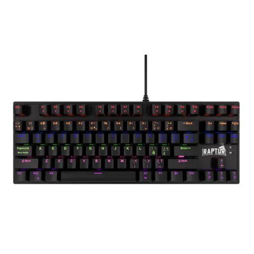 Teclado Mecánico Raptor Fireclaw M87 Red Switch Español RGB
