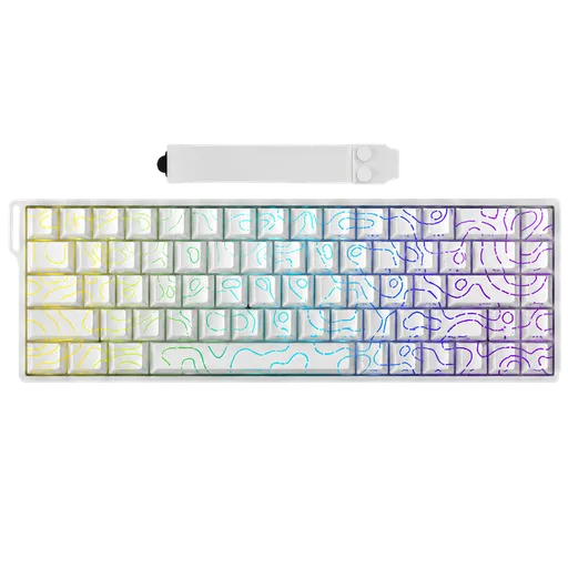 Teclado Magnético Irok MERCURY68 MAX Starlight Switch Inglés Blanco RGB
