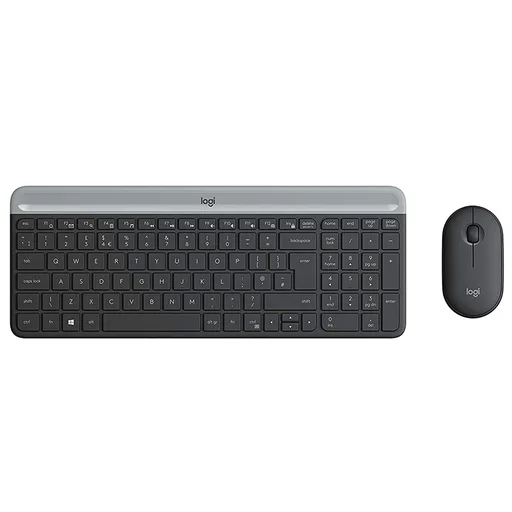 Combo Teclado y Mouse Logitech Mk470 Wireless Negro