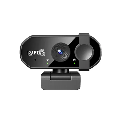 Webcam Raptor Vision 4K Con Micrófono Y Tapa