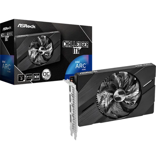 Placa de Video ASRock Intel Arc A380 ITX 6GB Challenger OC