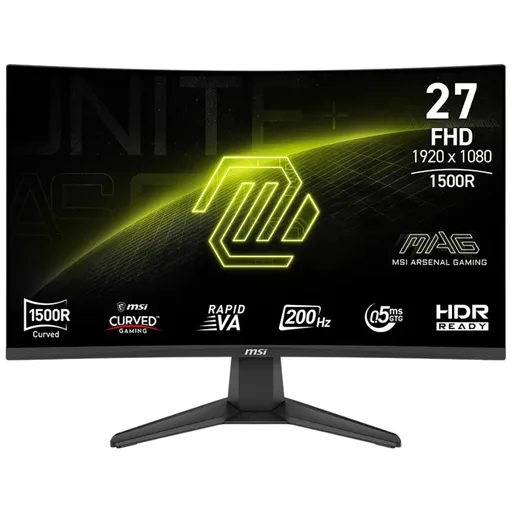 Monitor Gamer MSI MAG 276CF E20 27" FHD IPS 200Hz Curvo