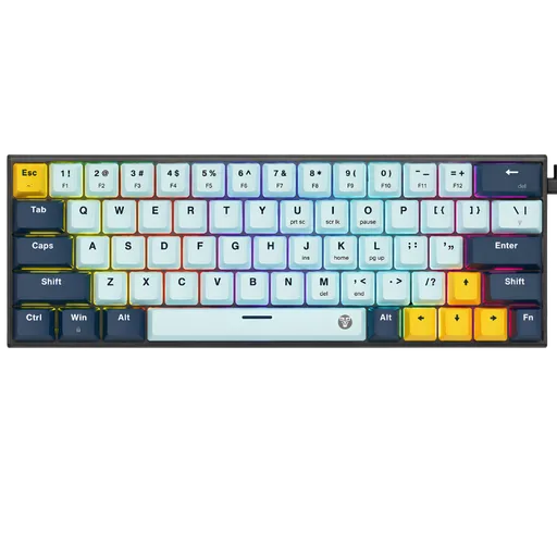 Teclado Mecánico Fantech ATOM63 Taro Switch Sky Blue RGB