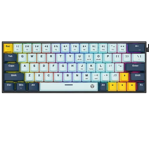 Teclado Mecánico Fantech ATOM63 Taro Switch Sky Blue RGB