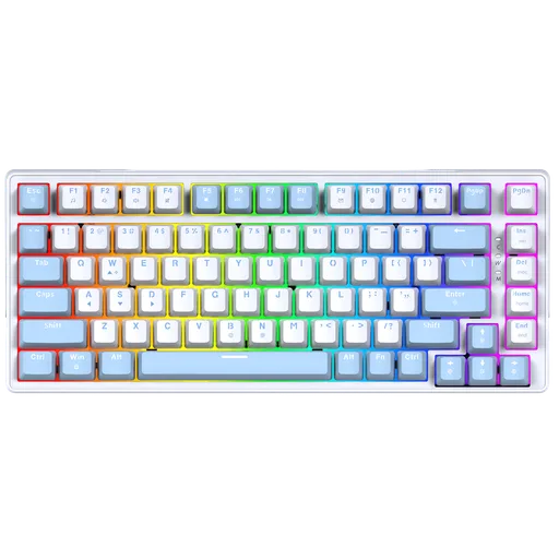 Teclado Mecánico Fantech Atom X83 Taro Switch Ingles White RGB