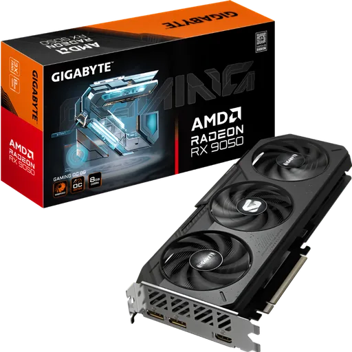 Placa de Video Gigabyte AMD Radeon RX 9050 8GB Gaming OC