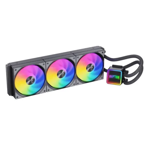 Water Cooler CPU Raptor Aqua Core 360 3X Negro