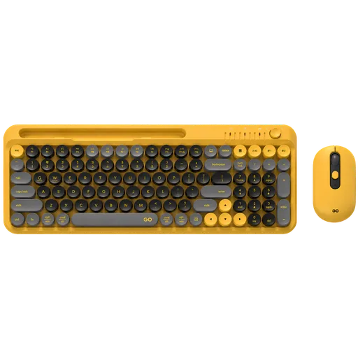 Combo Teclado y Mouse Fantech Go MOCHI101 Wireless Yellow