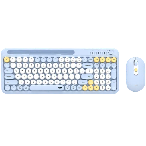 Combo Teclado y Mouse Fantech Go MOCHI101 Wireless Blue
