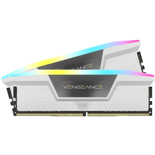 Memoria RAM Corsair Vengeance DDR5 32GB(2x16GB) 6000MHz White RGB CL38