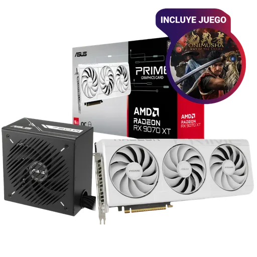Combo Actualización ASUS AMD Radeon RX 9070 XT 16GB Prime + Fuente ASUS 750W