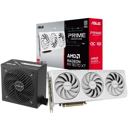 Combo Actualización ASUS AMD Radeon RX 9070 XT 16GB Prime + Fuente ASUS 750W