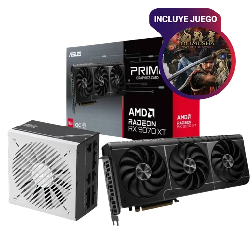 Combo Actualización ASUS AMD Radeon RX 9070 XT 16GB Prime + Fuente ASUS 850W